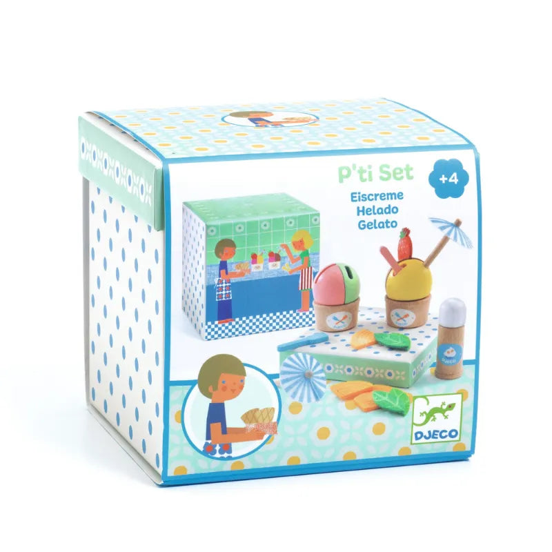 P'ti Set Ice Cream, Pretend Play Toy For Kids 4+