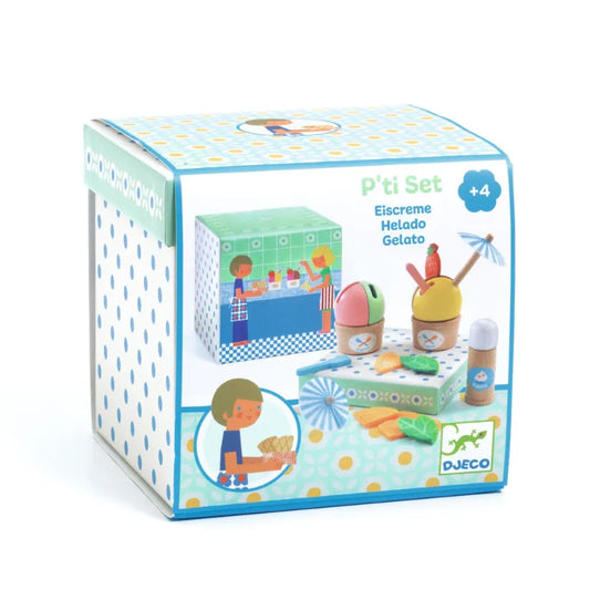 P'ti Set Ice Cream, Pretend Play Toy For Kids 4+