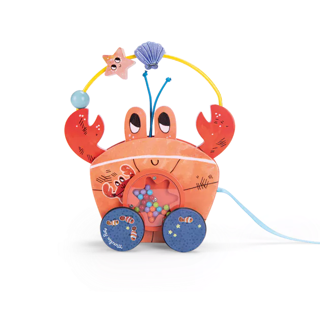 Pull-along crab: Les Aventures de Paulie, Moulin Roty