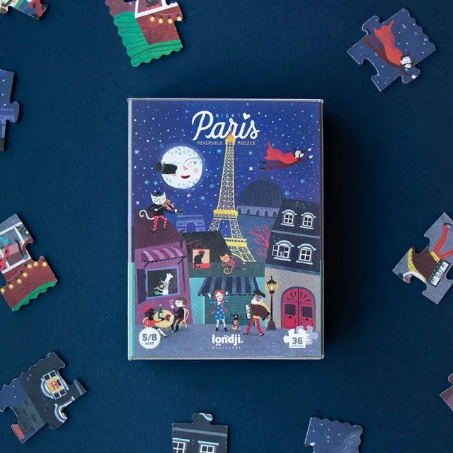 Puzzle 3+: Night & Day in Paris 36 pcs, LONDJI