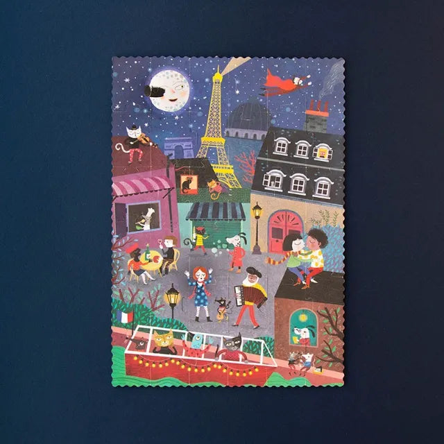 Puzzle 3+: Night & Day in Paris 36 pcs, LONDJI