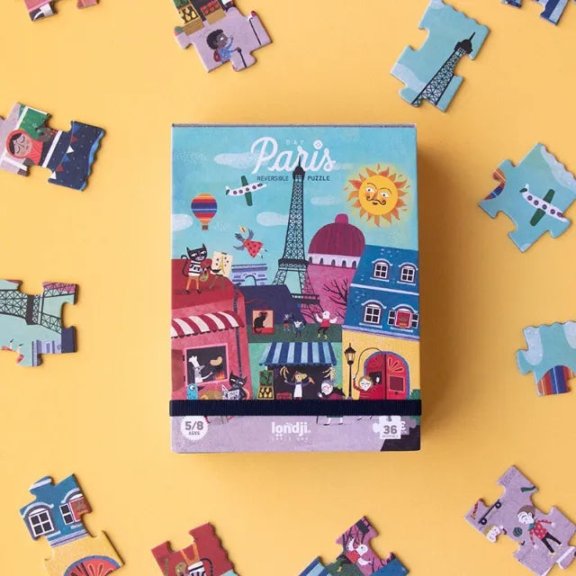 Puzzle 3+: Night & Day in Paris 36 pcs, LONDJI
