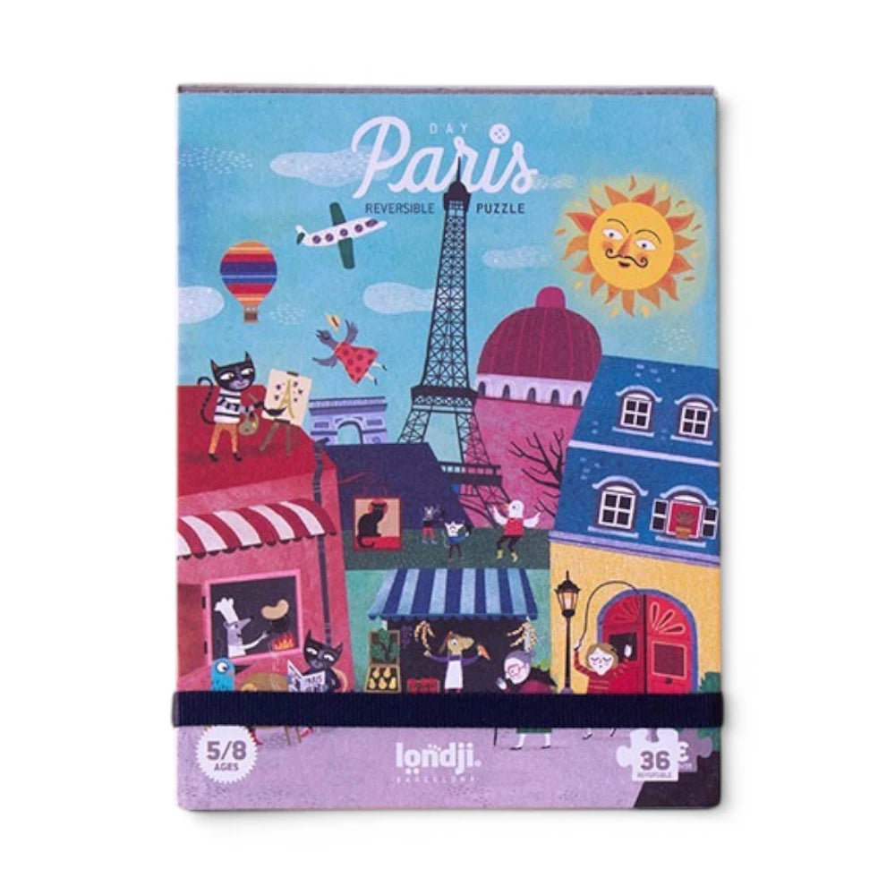 Puzzle 3+: Night & Day in Paris 36 pcs, LONDJI