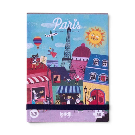 Puzzle 3+: Night & Day in Paris 36 pcs, LONDJI