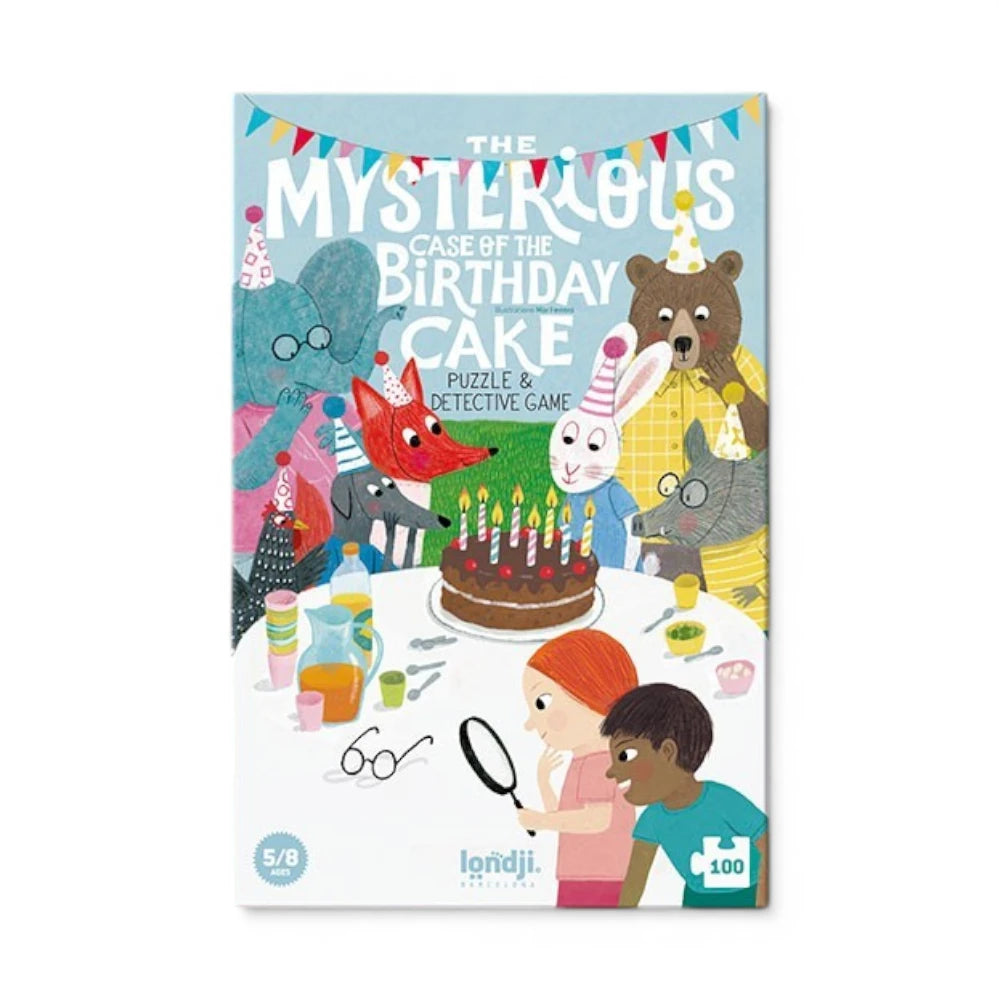 Puzzle and Detective Game 3+: The Mysterious Case of the Birthday Cake 100 pcs, LONDJI