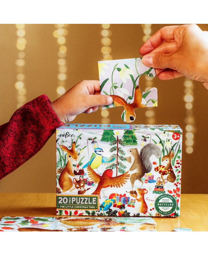 EEBOO PUZZLE THE LITTLE CHRISTMAS TREE 20 PCS