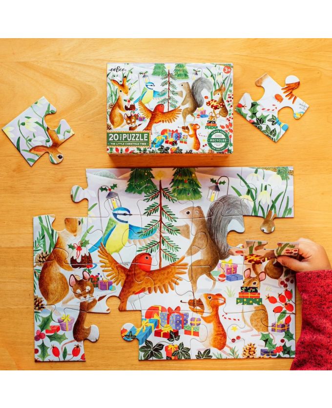 EEBOO PUZZLE THE LITTLE CHRISTMAS TREE 20 PCS