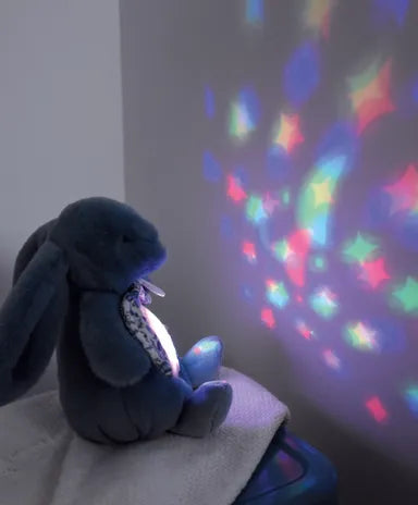 Rabbit Night Light, Musical Star Projector for Newborns, Choose 1 of 4 Colours