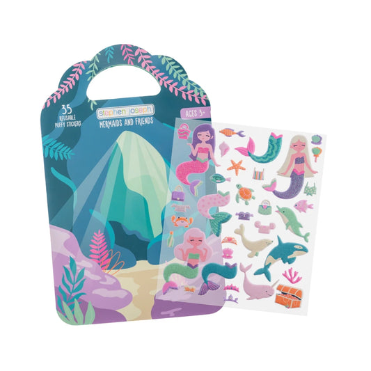 Reusable puffy sticker book: Mermaid, Stephen Joseph