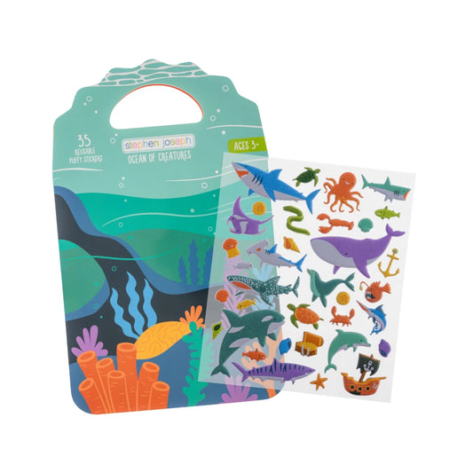 Reusable puffy sticker book: Sea life, Stephen Joseph