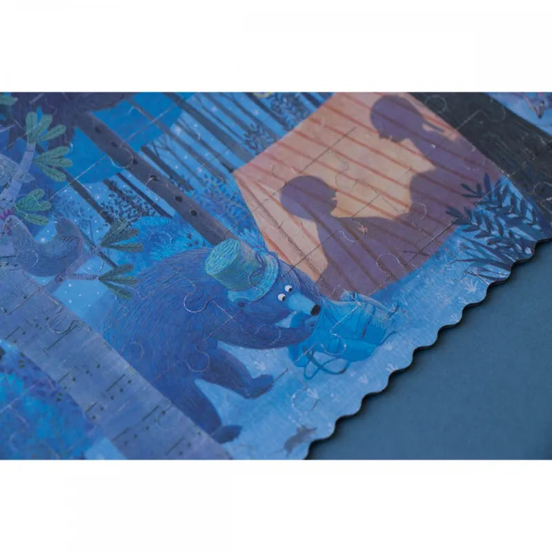 Reversible Pocket Puzzle 3+: Night & Day in the Forest 100 pcs, LONDJI