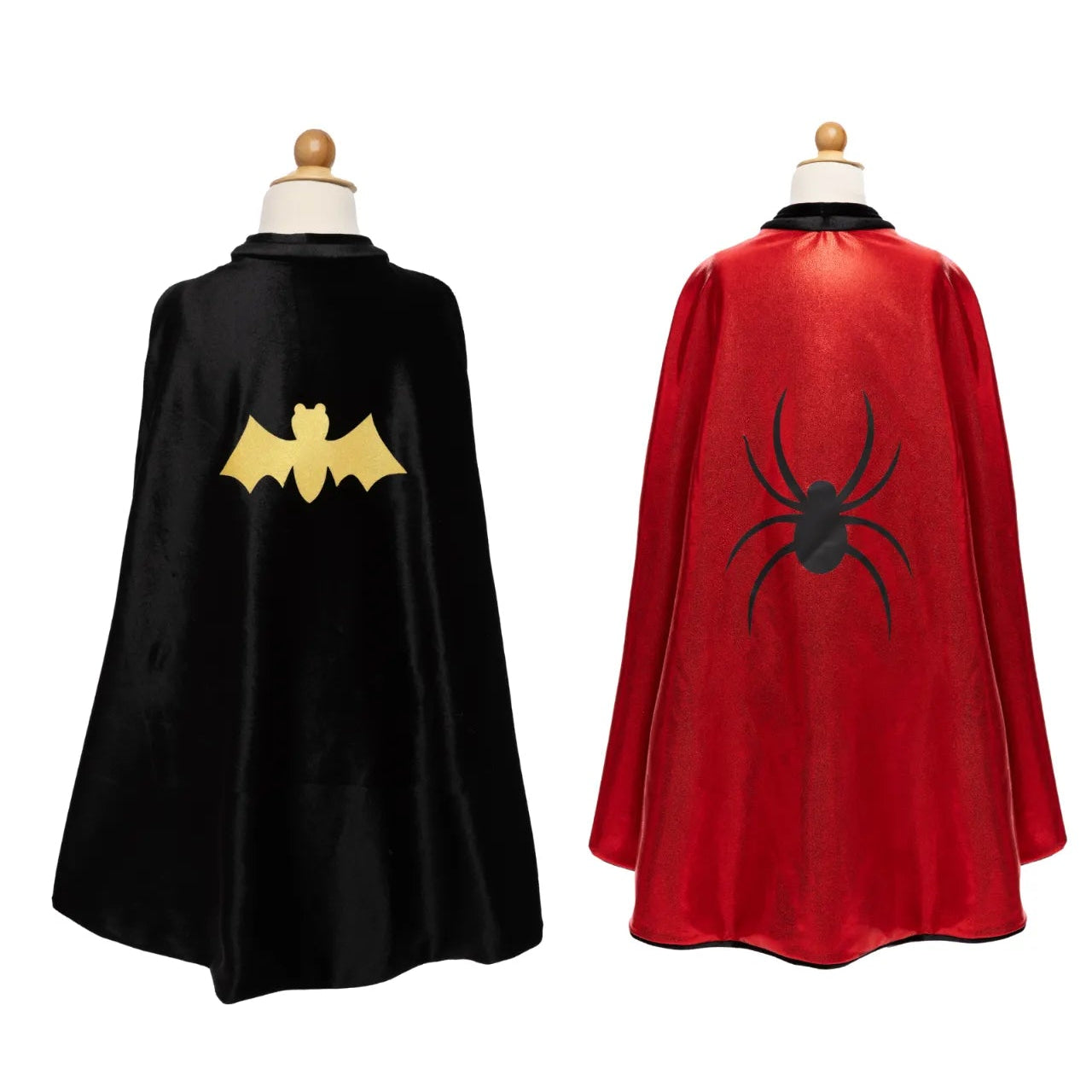 Reversible Spider And Bat Streamline, Costume Cape For Kids 4+