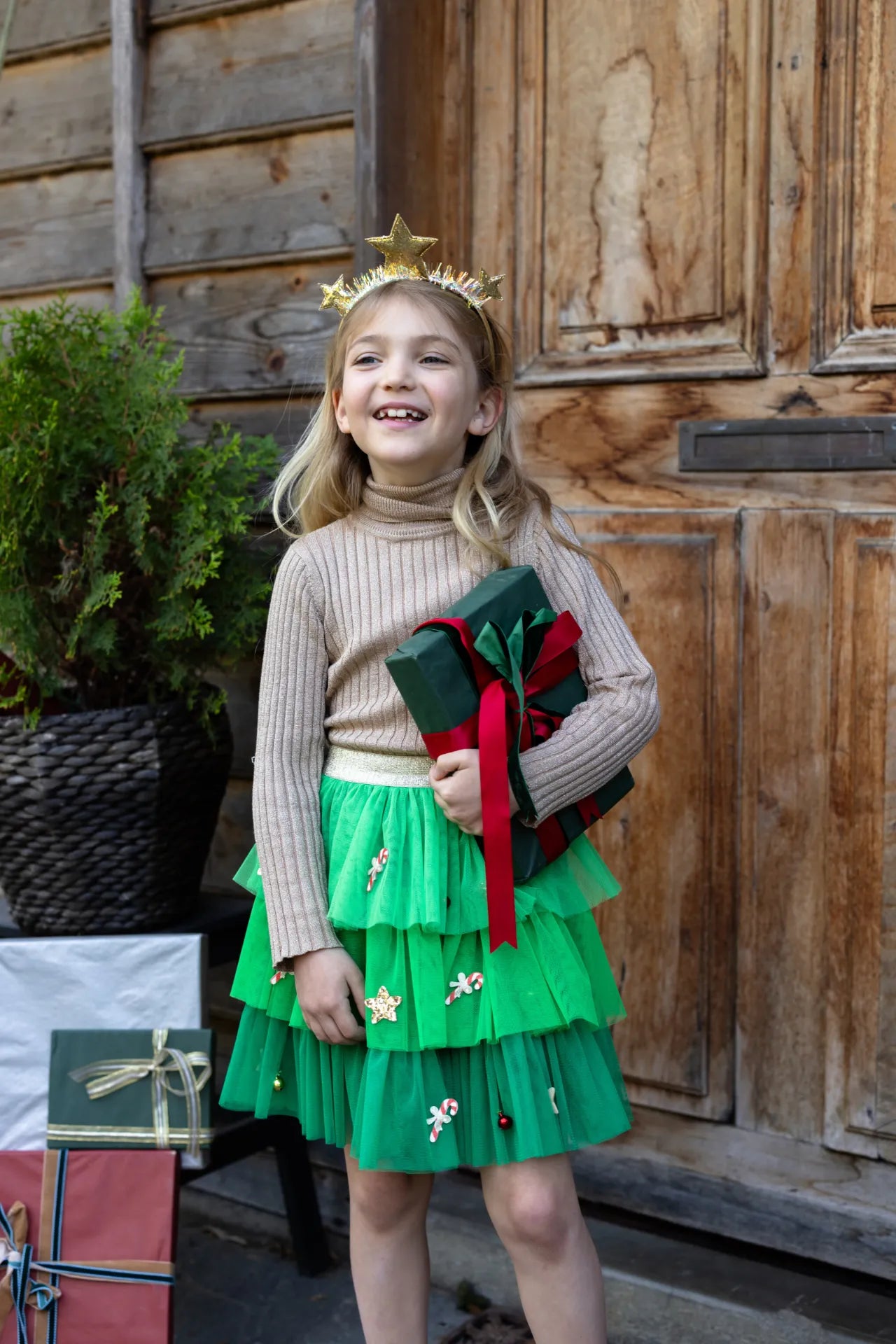 Rockin Round The Christmas Tree, Costume Tutu For Kids 3+