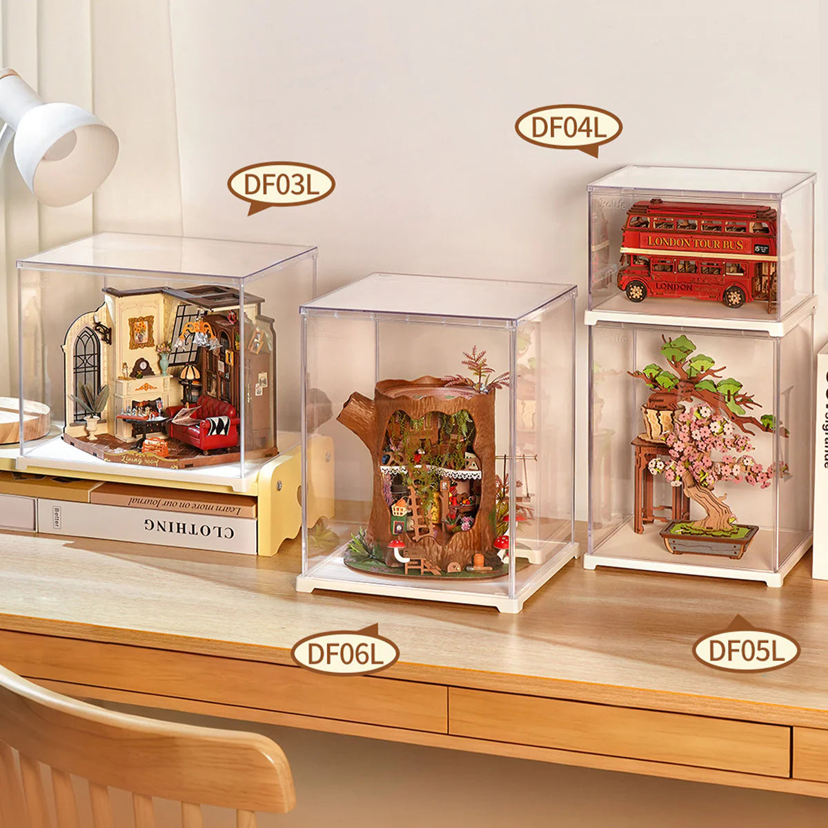 Acrylic Display Box Landscape Size S DF04L, Rolife