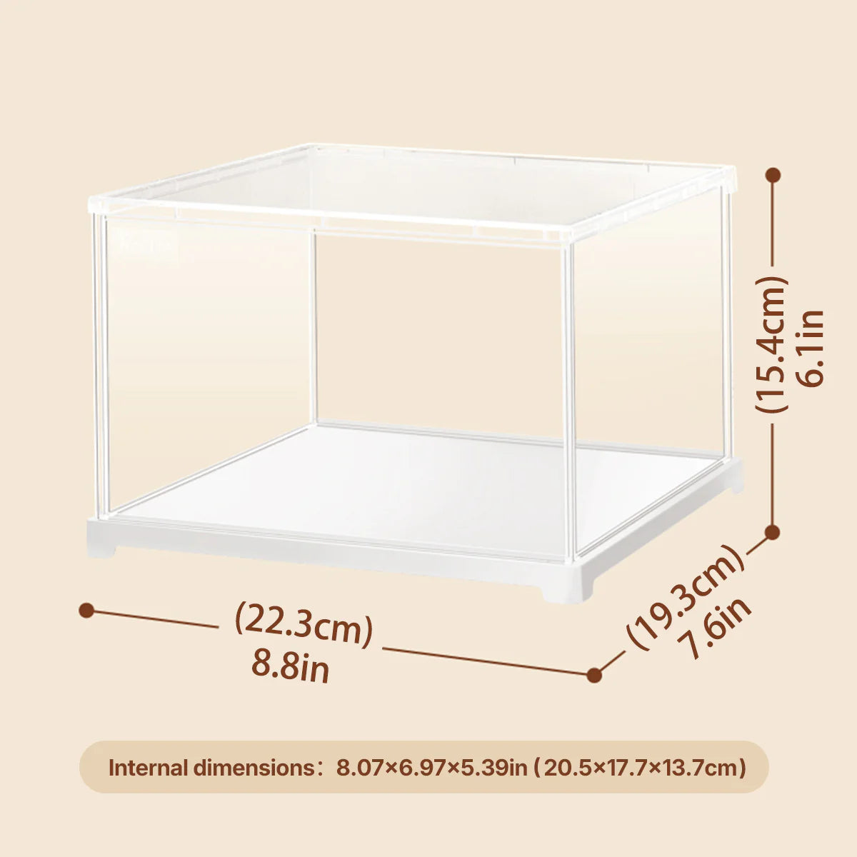 Acrylic Display Box Landscape Size S DF04L, Rolife