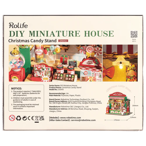 Rolife DIY Miniature House Christmas Candy Stand DS043