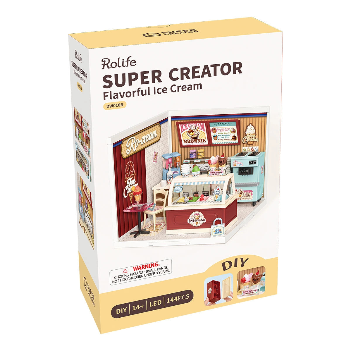 Rolife Super Creator Miniature House- Flavorful Ice Cream DW018B