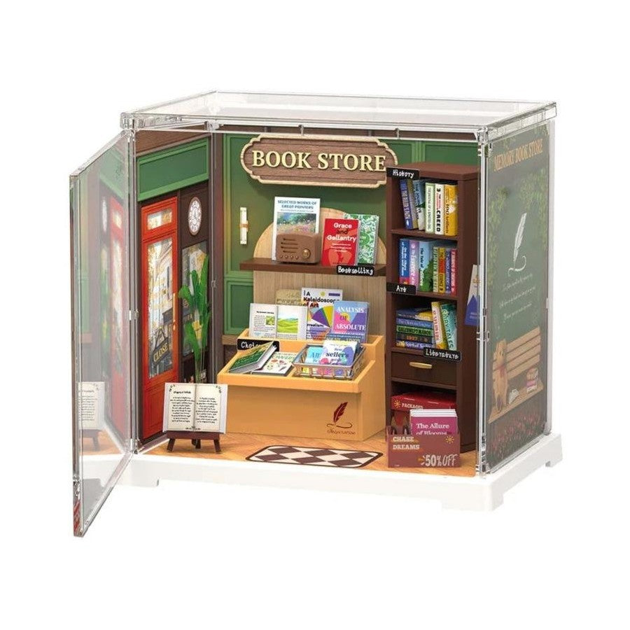 Rolife Mini Super Creator DIY Miniature House - Memory Book Store DWS04B