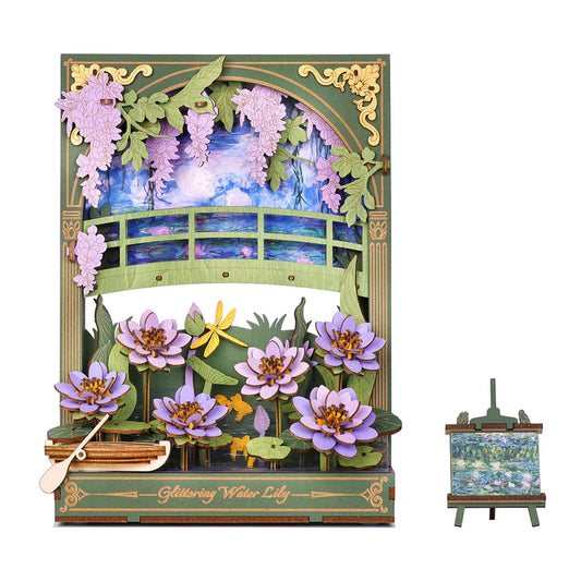 Rowood Glittering Water Lily Wall Art 3D Wooden Puzzle TH001