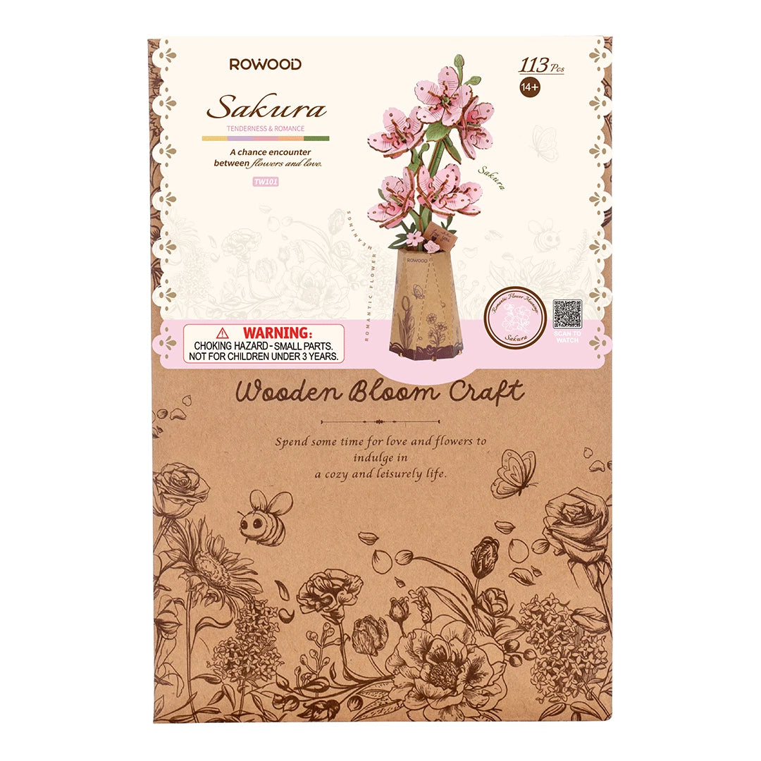 Rowood DIY Wooden Flower Bouquet Sakura TW101