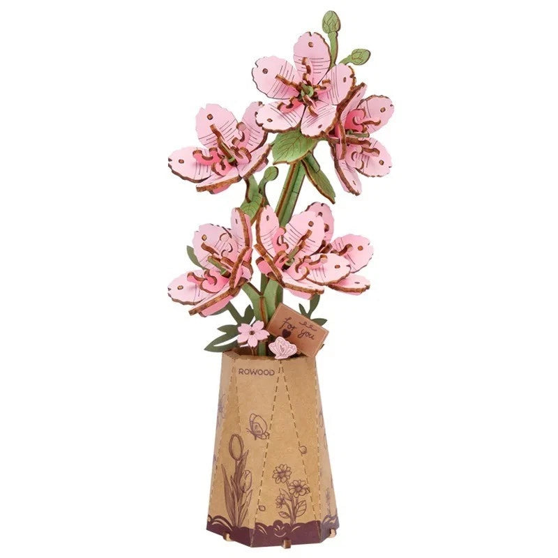 Rowood DIY Wooden Flower Bouquet Sakura TW101