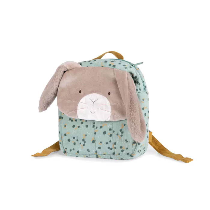 Sage rabbit backpack: Trois Petits Lapins, Moulin Roty