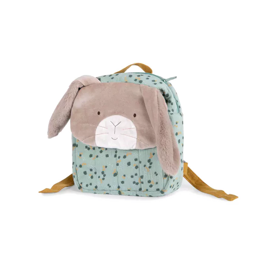 Sage rabbit backpack: Trois Petits Lapins, Moulin Roty