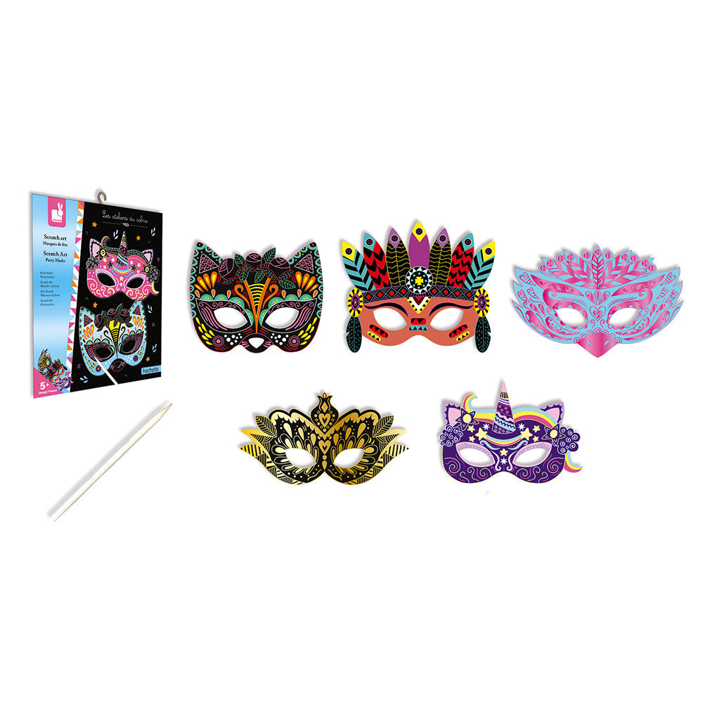 Scratch Art Party Masks