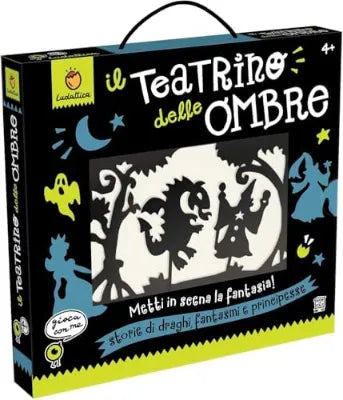 Shadow Theatre, Creative Play Set for Kids 4+, Includes Torch & Scenery Cards