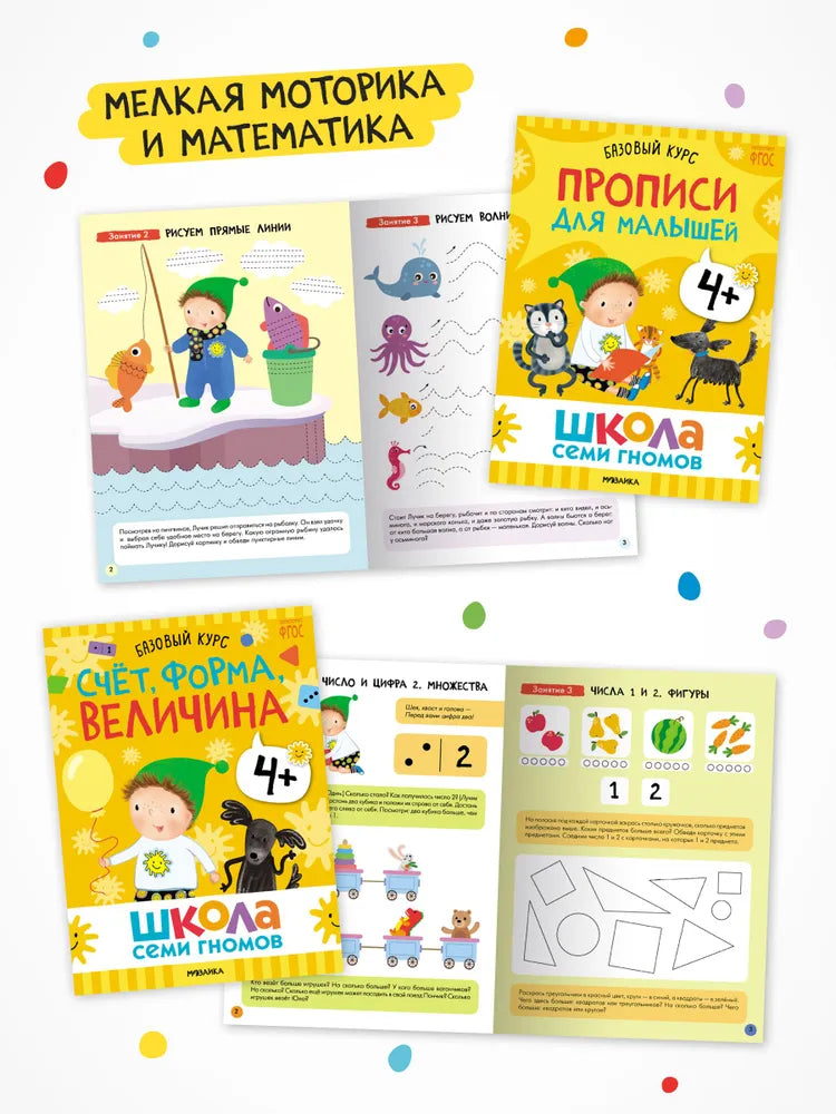 Школа Семи Гномов. Годовой базовый курс. Комплект 4+