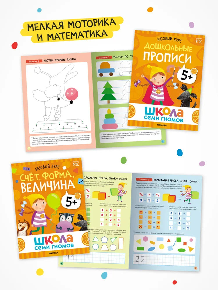 Школа Семи Гномов. Годовой базовый курс. Комплект 5+