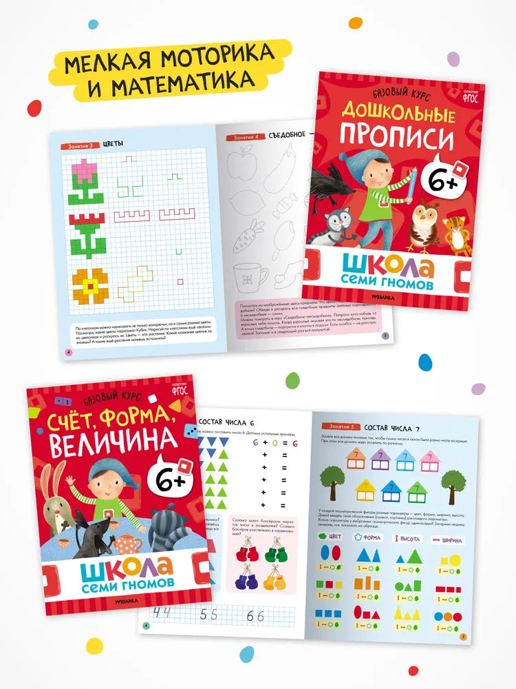 Школа Семи Гномов. Годовой базовый курс. Комплект 6+