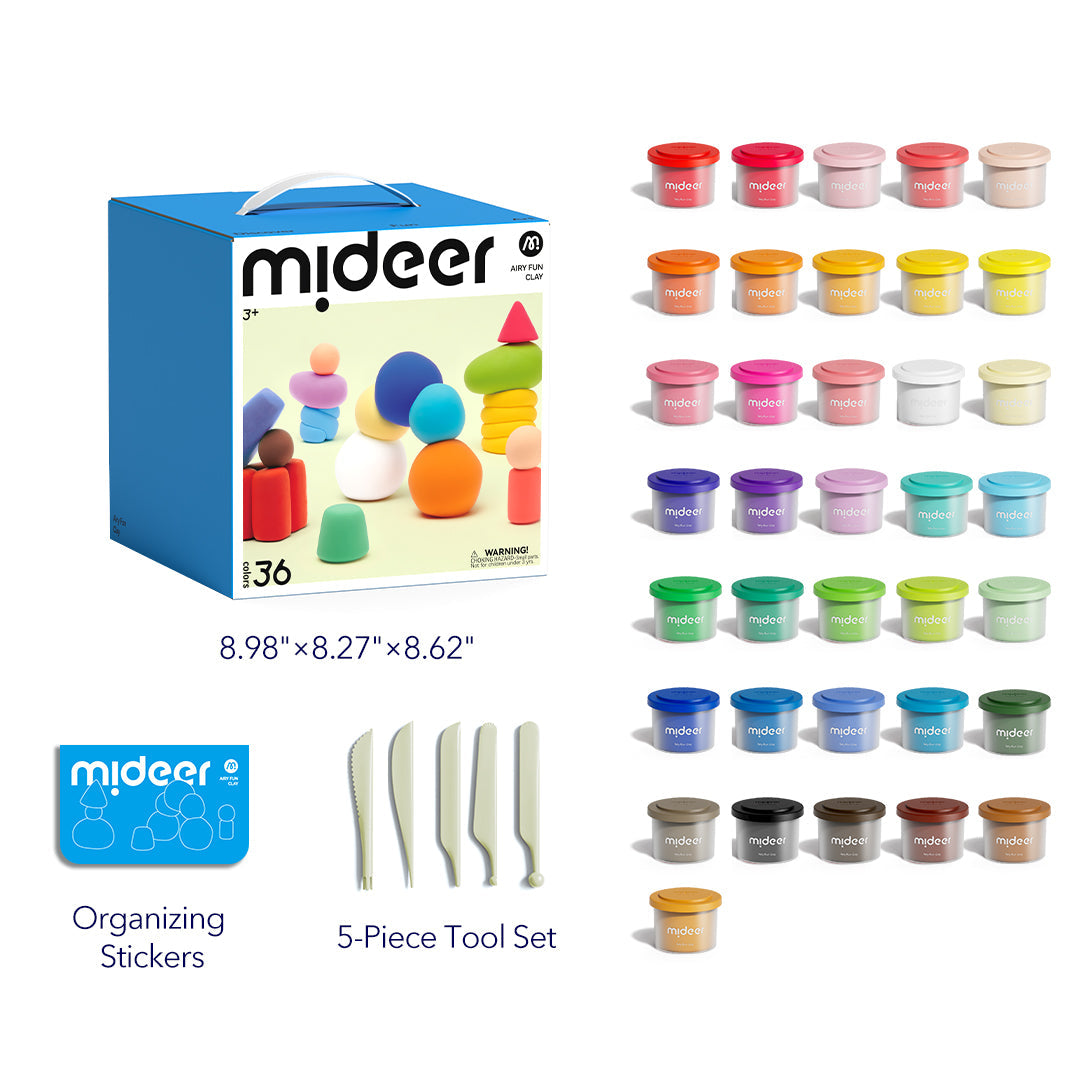 Airy Fun Clay 36 Colors, Mideer