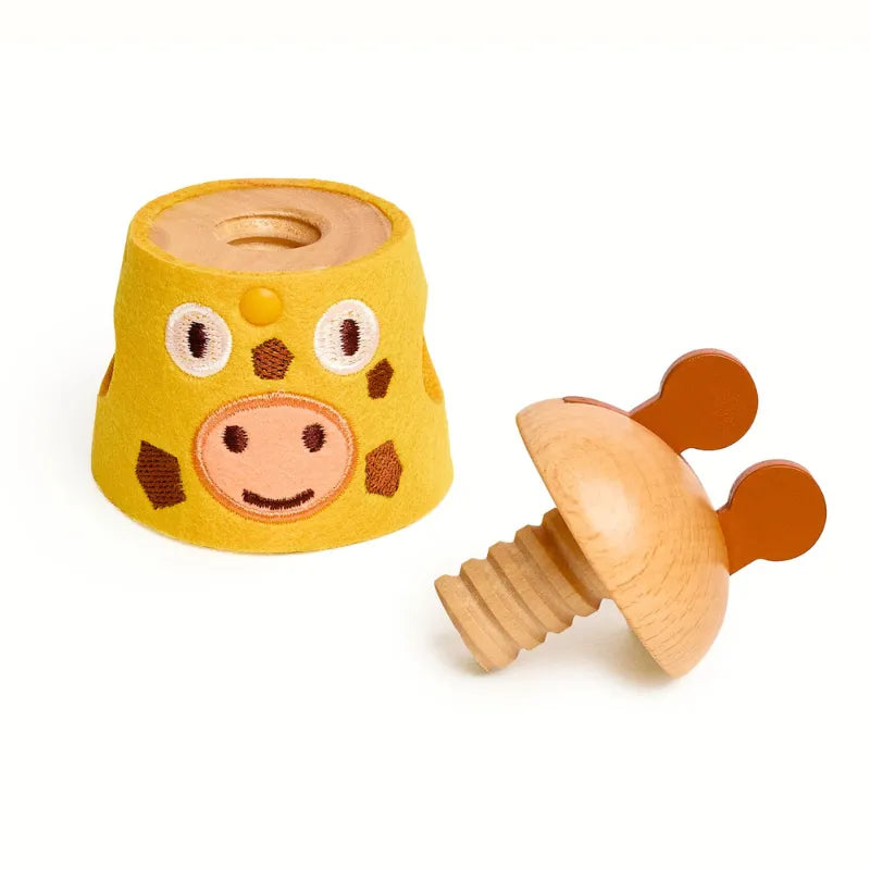SoftiVis, Screwing Animals Fine Motor Toy For Kids 12 Months+