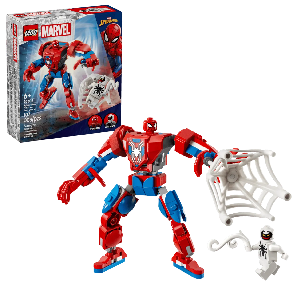 Spider-Man Mech vs. Anti-Venom, Lego Marvel 76308