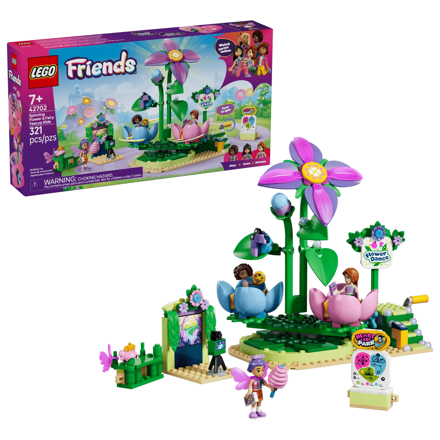 Spinning Flower & Fairy Teacup Ride 42702, Lego Friends