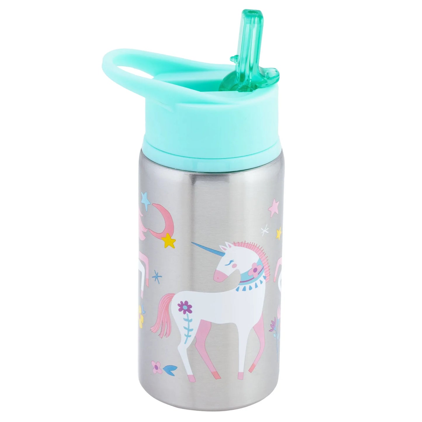 Stainless Steel Water Bottle Unicorn: Insulated Stainless Steel Water Bottle 18oz. For Kids 3+