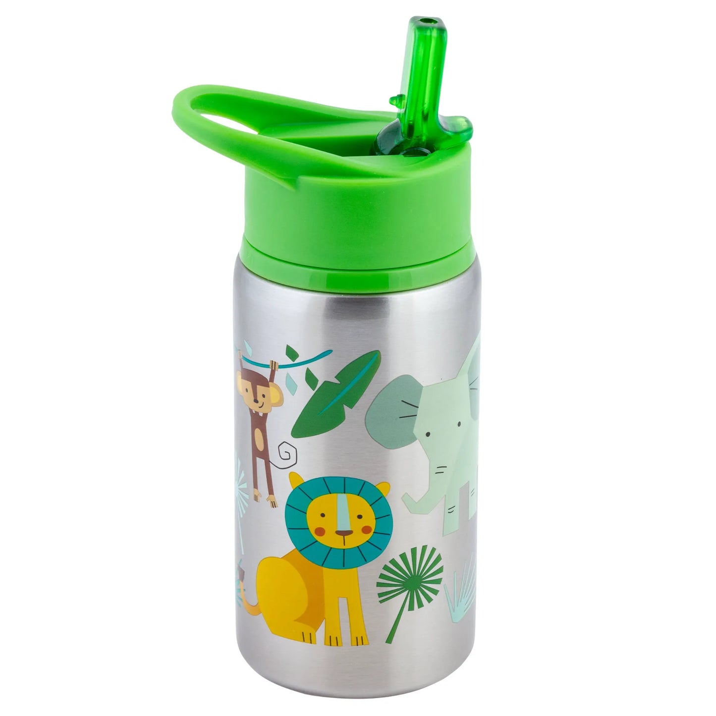 Stainless Steel Water Bottle Zoo: Insulated Stainless Steel Water Bottle 18oz. For Kids 3+