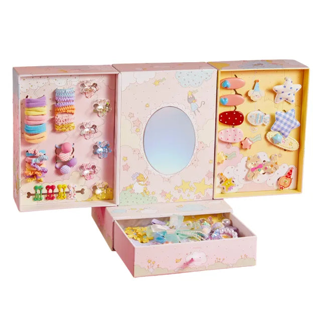 Starlit Charm, Hair Clips Gift Box for Kids 3+, 68 Pieces
