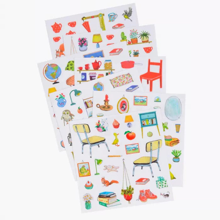 Sticker and colouring book La Grande Famille: La Grande Famille, Moulin Roty