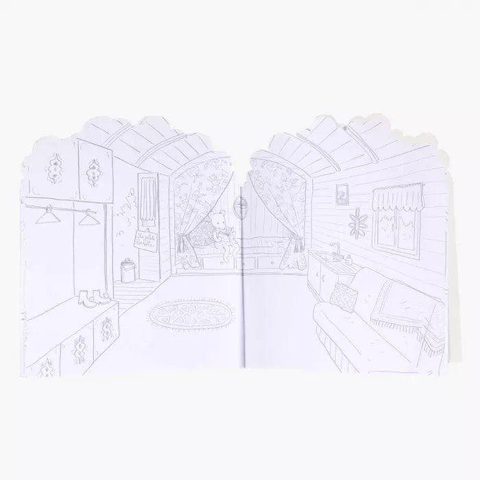 Sticker and colouring book La Grande Famille: La Grande Famille, Moulin Roty