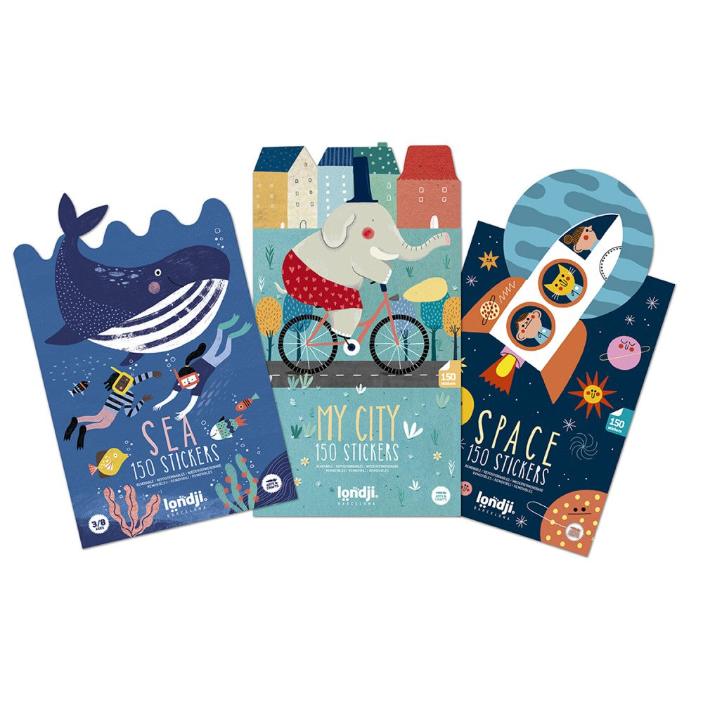 Stickers: Sea, City & Space (choose 1 from 3 designs), LONDJI
