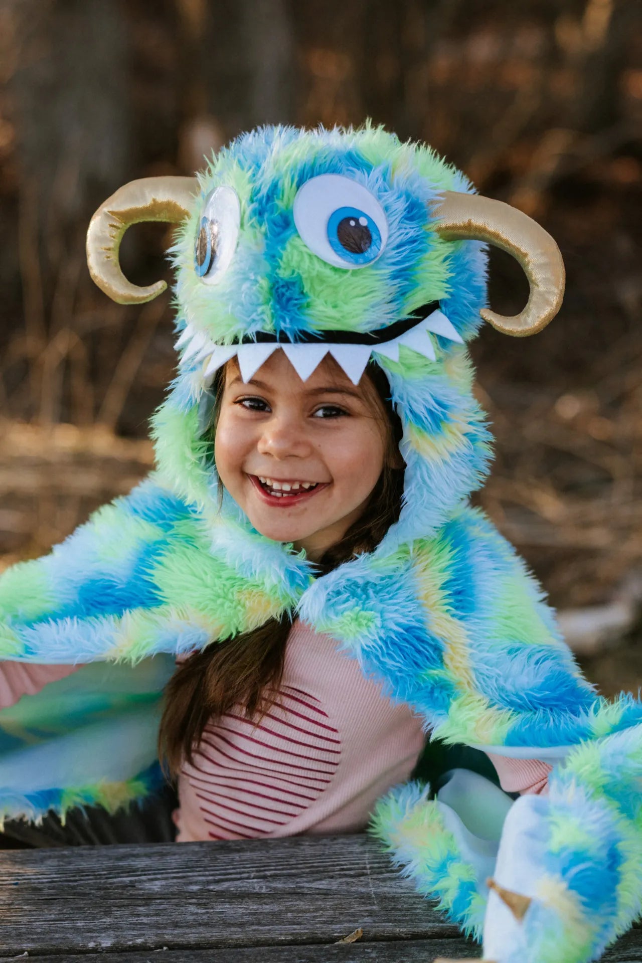 Swampy The Monster, Costume Cape For Kids 4+