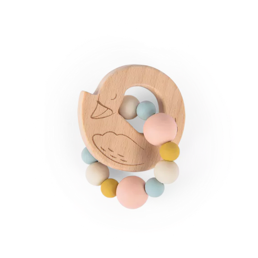 Swan teething ring: La Petite Ecole de Danse, Moulin Roty