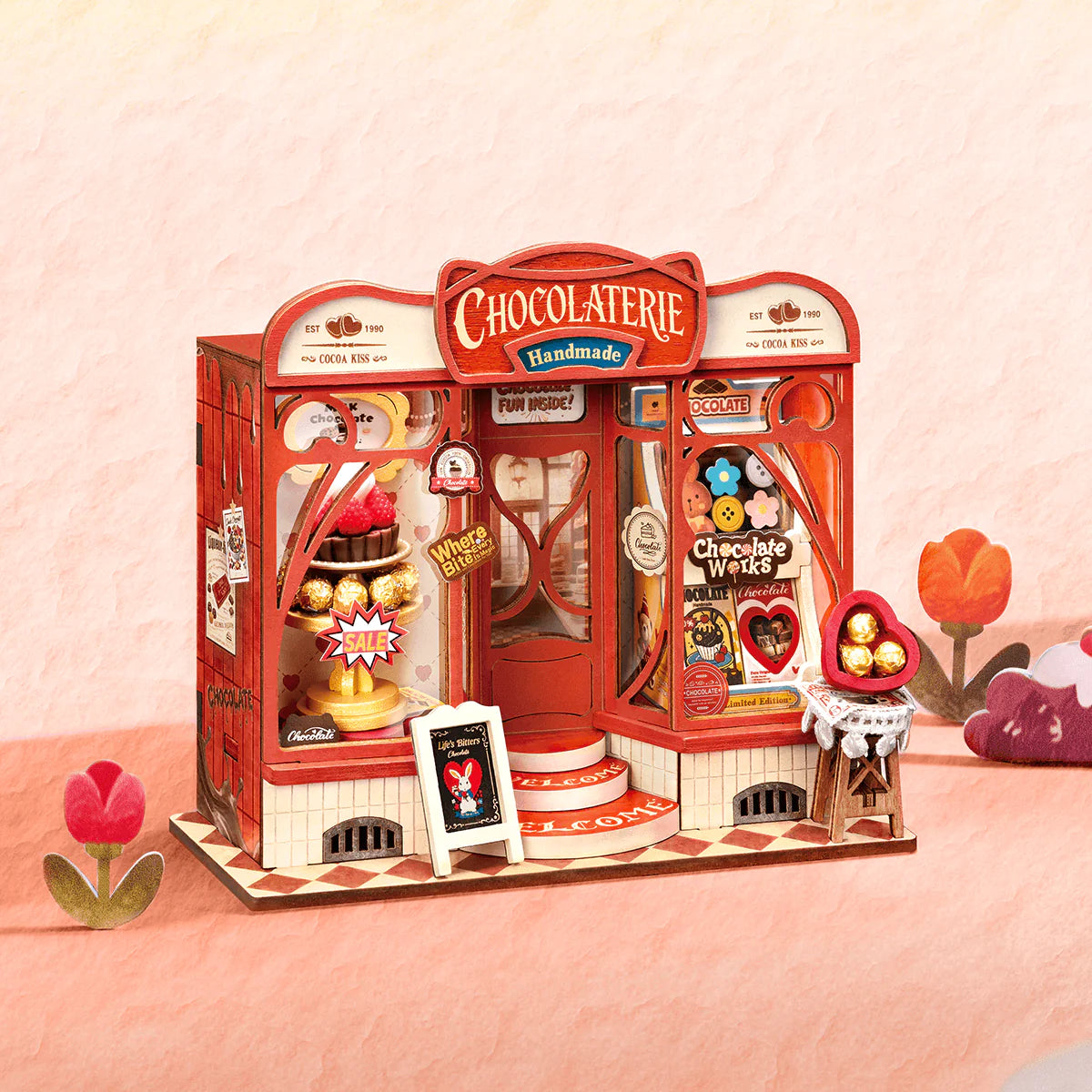 DIY Miniature House: Sweet Chocolate Shop DS046, Rolife