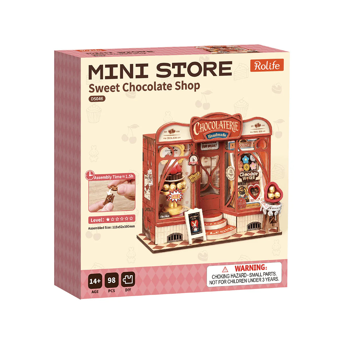 DIY Miniature House: Sweet Chocolate Shop DS046, Rolife