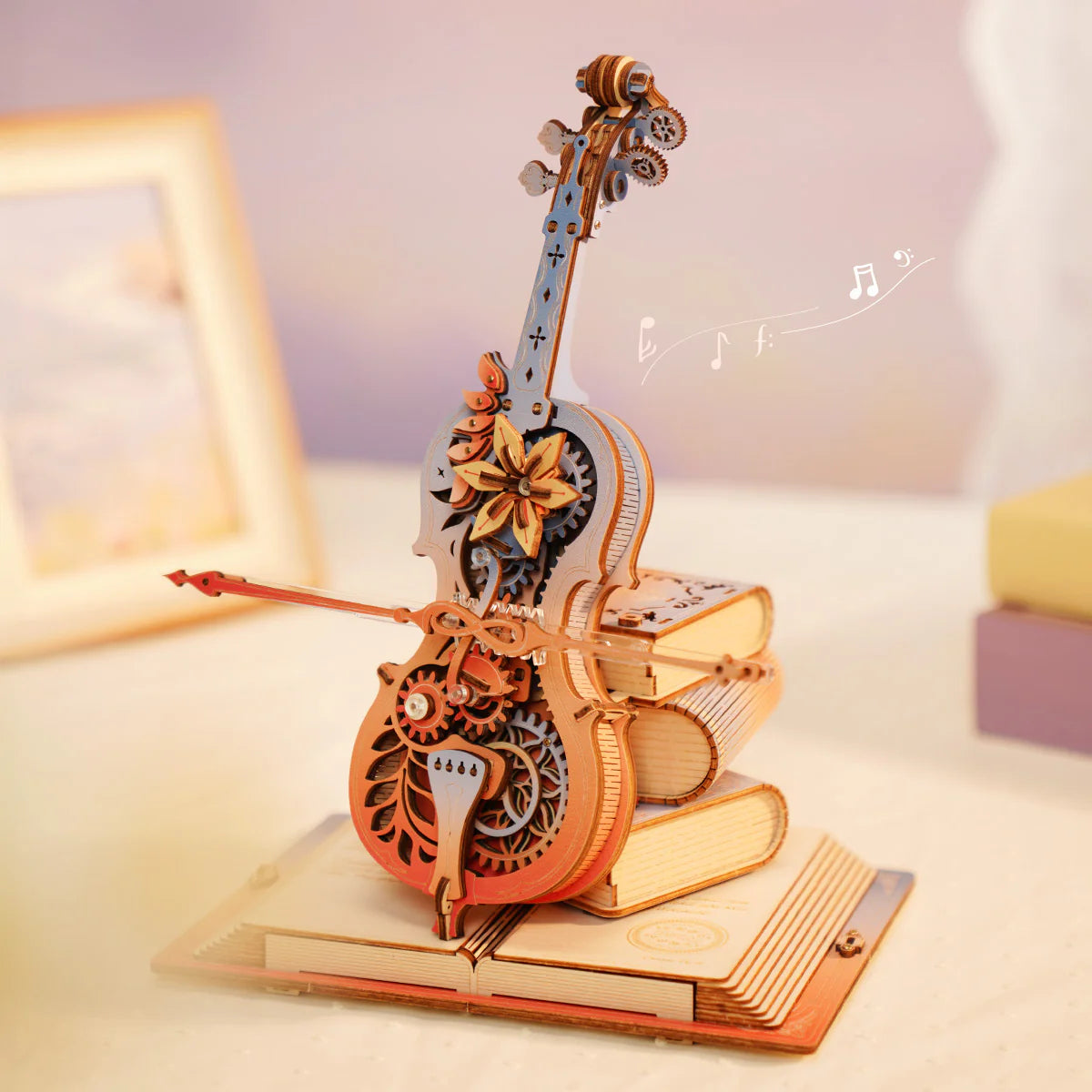 Mechanical Music Box 3D Wooden Puzzle: Symphony of Gorgeous Dreams AMK63M, ROKR