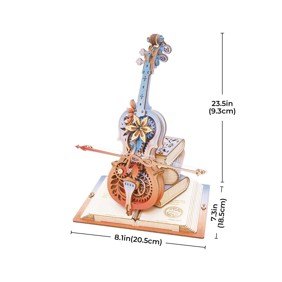 Mechanical Music Box 3D Wooden Puzzle: Symphony of Gorgeous Dreams AMK63M, ROKR