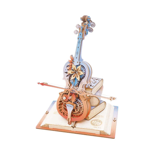 Mechanical Music Box 3D Wooden Puzzle: Symphony of Gorgeous Dreams AMK63M, ROKR