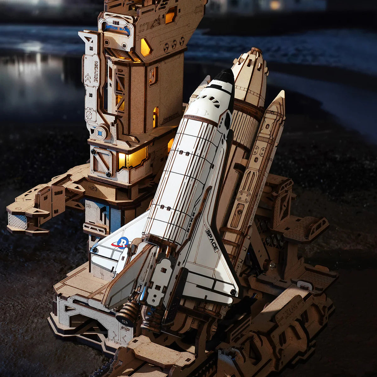 3D Wooden Puzzle: Space Shuttle LKA02, ROKR